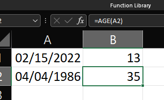 Using imported formulas